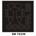 mon Tec sSM72336 1/72 PIPER PA-25(KP модель для ) Mini маска 