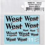 MSMklieishonMSMD183 1/20 McLAREN MP4/13 Mercedes "WEST" переводная картинка ( Tamiya соответствует )