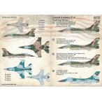  принт шкала 72-364 1/72 F-16 борьба Falcon benezela, Indonesia, Roo любитель 