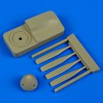  Quick форсирование 72432 1/72 P-51D/K Mustang винт ( Tamiya для )