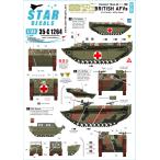 スターデカール 35-C1264 1/35 WWII イギリス オランダでのイギリス陸軍戦車と装甲車 LVT-4バッファロー M29Cウィーゼル