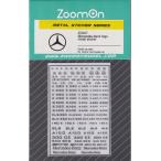ZoomOn ZD027 1/24 - 1/43 Mercedes Benz Logo metal стикер 