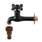  одиночный вентиль двор для вентиль сад для туловище длина ширина вентиль матовый черный чёрный цвет садоводство наружный модный водоснабжение вентиль 702-029-13