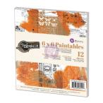 再入荷　Sale　【Prima Marketing】プリママーケティング 6x6 Paintable Pad - Vintage Emporium　水彩デザインペーパー　12枚入り　ペーパー
