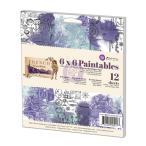 再入荷　Sale【Prima Marketing】プリママーケティング 6x6 Paintable Pad - FRENCH RIVIERA　水彩デザインペーパー　12枚入り　ペーパー