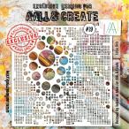 【AALL&amp;Create】#39 - 6'X6' STENCIL　ステンシルシート　スクラップブッキング　カード作り　　バックグラウンド　テクレス