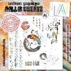 【AALL&Create】#6 - 6'X6' STENCIL　ステンシルシート　スクラップブッキング　カード作り　