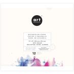 【Prima Marketing】プリママーケティング ART PHILOSOPHY 12×12 WATERCOLOR PAPER PAD ? 12 SHEETS　水彩紙　12インチ　12枚入り　テクレス