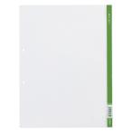 クリヤーホルダー キングジム Ｌホルダー　Ａ４縦　２穴　見出し色：緑 730-G