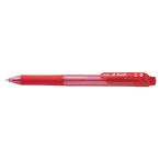ボールペン ぺんてる ．ｅ−ｂａｌｌ　中字　インク色：赤　ボール径１．０ｍｍ BK130-B