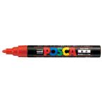 水性ペン 三菱鉛筆 ポスカ中字　赤　水性　筆記幅１．８〜２．５ｍｍ PC5M-15