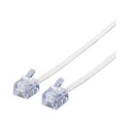  Elecom тонкий mojula кабель |1m 1.0m|4 сердцевина | белый MJ-1WH