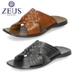メンズ サンダル 本革 カジュアル ブラック ブラウン レザー 靴 シューズ スリッパ イタリア製 ZEUS CUOIO NERO ゼウス 1170