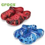 クロックス メンズ サンダル クラシック マーブル クロッグ 軽量 206867 マーブルプリント ペッパー ブルー オフィス 仕事 crocs CLASSIC MARBLED CLOG