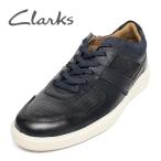 クラークス 靴 メンズ スニーカー ネイビー レザー セール CLARKS Cambro Race