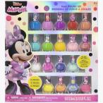 ディズニー ミニーマウス キッズ用 ネイルセット 18本セット はがせるマニキュア おもちゃ オシャレ遊び 子供 マニキュア