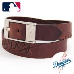 MLB公式商品 ロサンゼルス・ドジャース レザーベルト 35mm 本革 ベルト 学生 メンズ LA メジャーリーグ Los Angeles Dodgers ファッション小物 アクセサリー MLB
