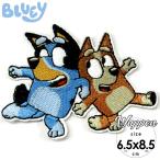 ワッペン ブルーイ＆ビンゴ 刺繍 アイロン キャラクター 犬 ワッペン アップリケ ディズニー disney+ bluey