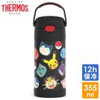 ショッピングポケモン サーモス ステンレス ストロー 水筒 ステンレス水筒 ポケモン 総柄 ストロー 350ml THERMOS 子供 ポケットモンスター ピカチュー