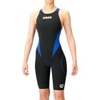 メール便OK 2025FW継続 AQUAFORCE FusionTri ハーフスパッツオープンバック レディース 競泳水着 アリーナ ARENA ARN-1010W