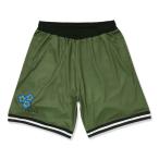 メール便OK Arch(アーチ) B122-121 triple flowers shorts バスケットパンツ ショートパンツ ポケット付き
