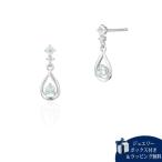ヨンドシー 4℃ ピアス K18ホワイトゴールド ピアス アクアマリン フェルスパー ダイヤモンド
