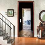 ウォールステッカー ドア シール 室内用ドア装飾シート 防水シール 部屋 ドアシート 3D ドア壁紙 DIY おしゃれ 飾り