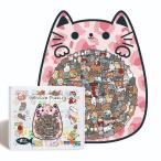 木製ジグソーパズル猫135ピース大...