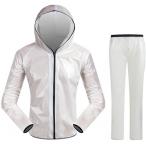 レインウェア  レインコート アウトドア 上下セット レインスーツ  男女兼用 軽量 透湿 防水 雨具 通気 防風 収納袋付き 梅雨 豪雨 自転車 通勤通学