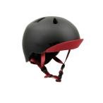 [ Япония стандартный товар ] bern балка n шлем Nino Matte Black/Red Visor колено no Kids детский велосипед сноуборд скейтборд скейтборд BMX козырек 