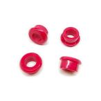 ショッピンググラグラ 赤 ハンドルバーライザーブッシング HD 高剛性 交換用 赤 ポリウレタンブッシング（ 4PC/セット） 参考：  コントロール ハン 53156-86-sh