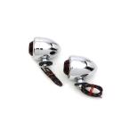 33-1296 レプリカガイド DH-49 バレットマーカーランプセット 取寄せ Vツイン Replica Guide DH-49 Bullet Marker Lamp Set (検