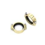 35-0193 Brass Intake Manifold Clamp Set V-Twin (検索用／ )  Ｖツイン アメリカ USA