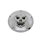 [ сменный товар ] 42-0092 Skull Dubey покрытие хром заказ V twin Skull Derby Cover Chrome ( для поиска |