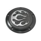 [ сменный товар ] 42-0467 черный 5 отверстие рама Dubey покрытие заказ V twin Black 5-Hole Flame Derby Cover ( для поиска |