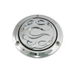 [ сменный товар ] 42-0470 хром 3 отверстие рама Dubey покрытие заказ V twin Chrome 3-Hole Flame Derby Cover ( для поиска 