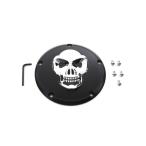 [ сменный товар ] 42-0559 черный Dubey покрытие хром Skull имеется заказ V twin Black Derby Cover with Chrome Skull (