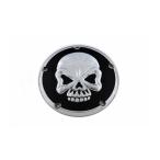 [ сменный товар ] 42-1081 Skull дизайн 5 дыра Dubey покрытие хром заказ V twin Skull Design 5 Hole Derby Cover Chrome ( поиск 