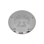 [ сменный товар ] 42-6026 iron cross Dubey покрытие хром billet заказ V twin Iron Cross Derby Cover Chrome Bille