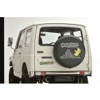 FARMジムニースペアタイヤカバー　JA11顔クリーム　転倒