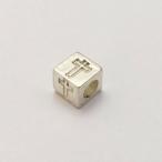 シルバーダイス"クロス" / 高さ5.5mm / 横5.5mm