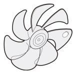  Toshiba TOSHIBA вентилятор перо 41020631