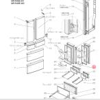三菱 MITSUBISHI 冷蔵庫 ボトルポケット（小） M20YY6123