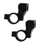 エナジープライス アルミミラーホルダー 正ネジ10mm ブラック バイク