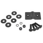 エナジープライス DW-4N-20 フロントバスケット取付金具 ブラック 自転車