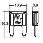 スタンレー(STANLEY) NO354 BPF-7150 15Aミニヒューズ BPF7150 バイク