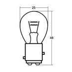 Stanley (STANLEY) NO67 блистер упаковка 12V18/5W мотоцикл указатель поворота * tail лампочка 