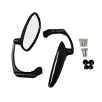 MIRAX мотоцикл зеркало овальный Classic зеркало левый и правый в комплекте левый правый общий 10mm/8mm правильный винт / обратный винт черный универсальный мопед скутер 