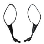 MIRAX мотоцикл зеркало левый и правый в комплекте 10mm правильный винт черный универсальный мопед скутер большой мотоцикл 