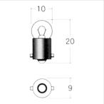 スタンレー(STANLEY) メーターポジション球 A71A 12V1.7W バイク メーター球